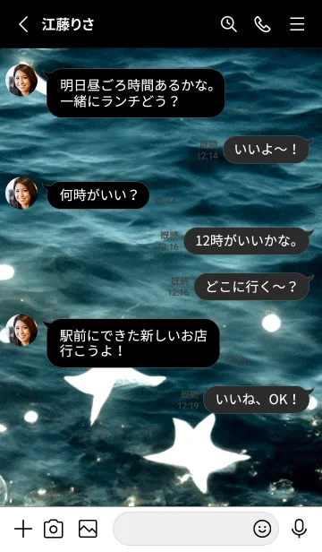 [LINE着せ替え] 夜の月 月の海 #4jbf_211。の画像3