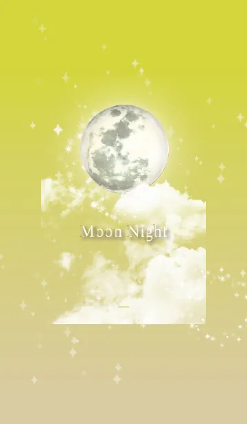 [LINE着せ替え] ブラック イエロー : 幸運の月夜の画像1