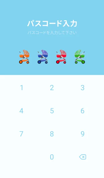 [LINE着せ替え] カラフル ベビーカー Type-A ver.02の画像4