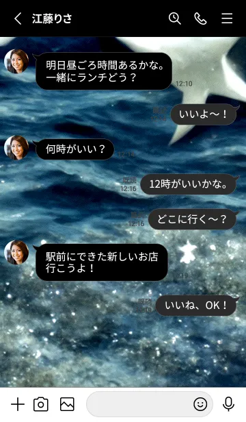 [LINE着せ替え] 夜の月 月の海 #4jbf_27。の画像3