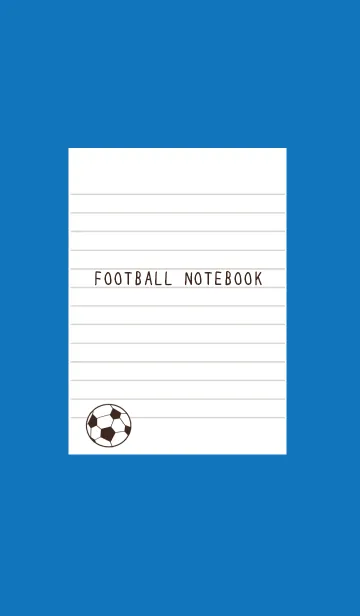 [LINE着せ替え] FOOTBALL NOTEBOOK/ロイヤルブルーの画像1