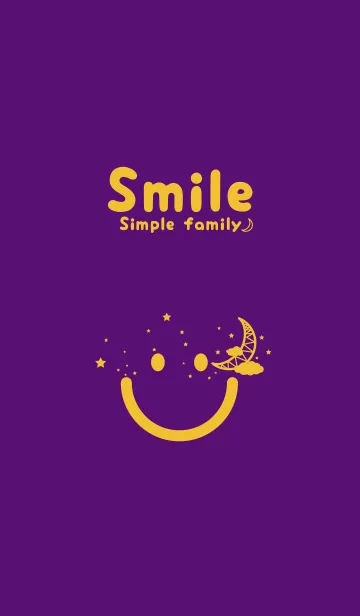 [LINE着せ替え] スマイル＆三日月 ビオレの画像1