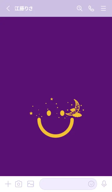 [LINE着せ替え] スマイル＆三日月 ビオレの画像2