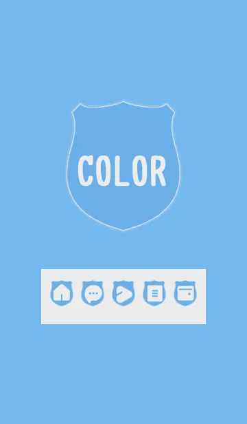 [LINE着せ替え] blue color V06の画像1