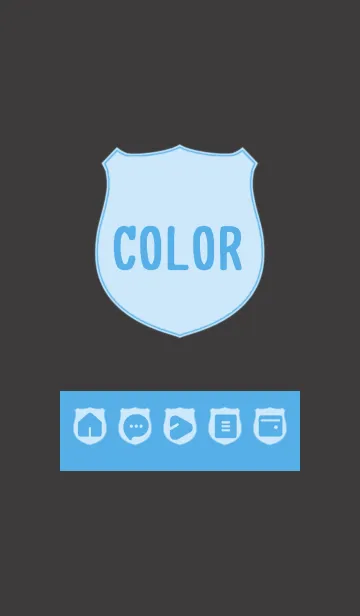 [LINE着せ替え] blue color V10の画像1