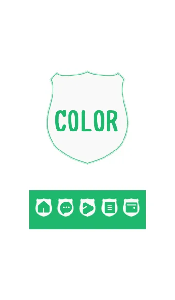 [LINE着せ替え] green color V12の画像1