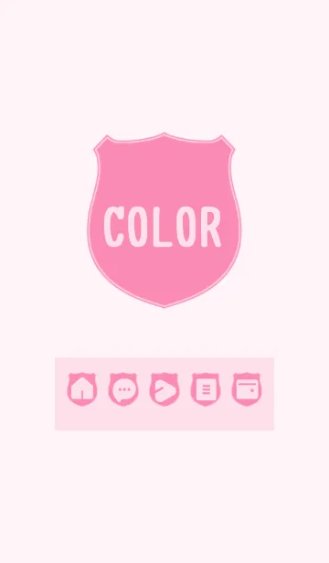 [LINE着せ替え] pink color V06の画像1