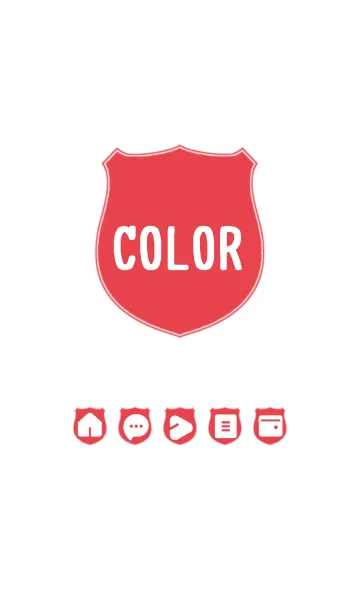 [LINE着せ替え] red color V08の画像1