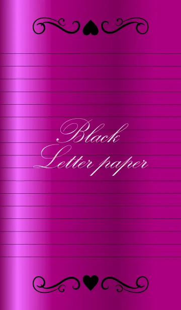 [LINE着せ替え] Black Letter paper *GLOSSYOPURPLE 2*の画像1