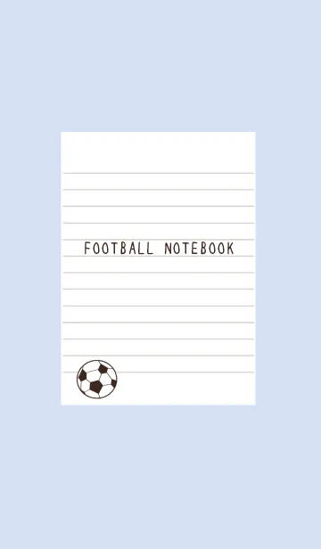 [LINE着せ替え] FOOTBALL NOTEBOOK/ブルーグレイの画像1