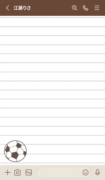 [LINE着せ替え] FOOTBALL NOTEBOOK/くすみグリーンの画像2