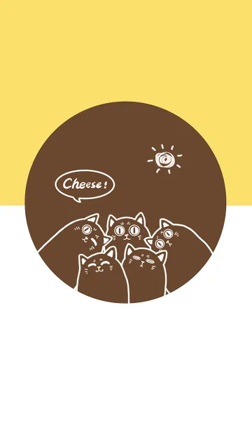 [LINE着せ替え] Meow...Cheese！ J-Chocolate Sandwichの画像1