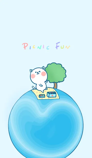 [LINE着せ替え] Picnic Fun J-Indigoの画像1