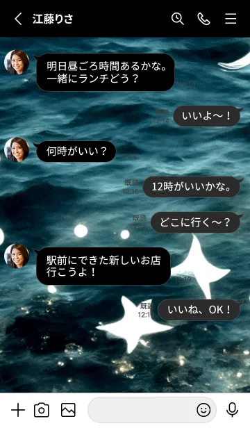 [LINE着せ替え] 夜の月 月の海 #4jbf_4。の画像3