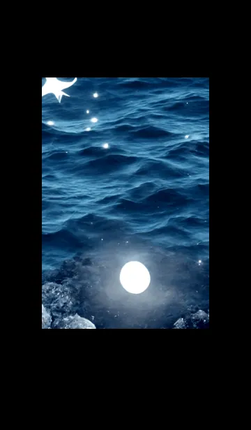 [LINE着せ替え] 夜の月 月の海 #4jbg_3。の画像1
