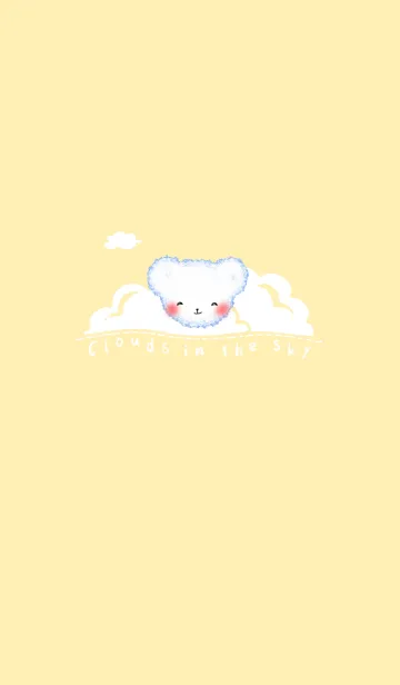 [LINE着せ替え] Cloud Bear J-Light Yellowの画像1