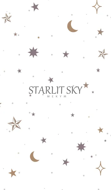 [LINE着せ替え] STARLIT SKY-WHITE 17の画像1