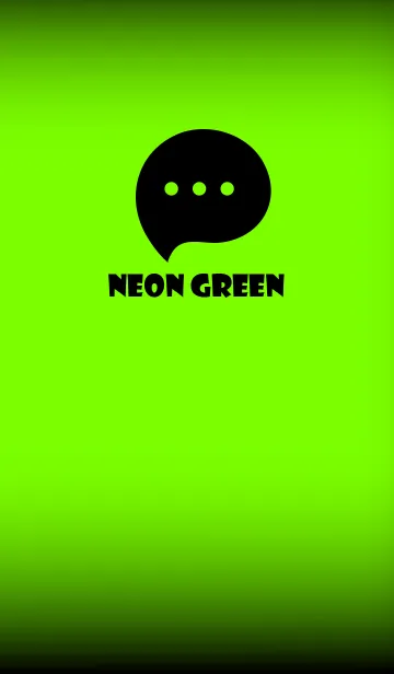[LINE着せ替え] Neon Green And Black V.3 (JP)の画像1