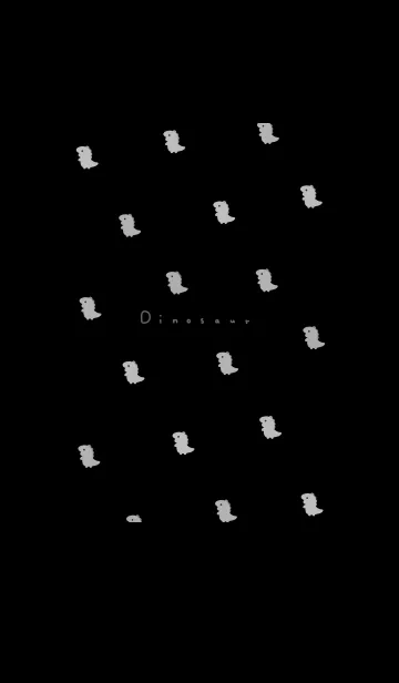 [LINE着せ替え] 恐竜。黒の画像1