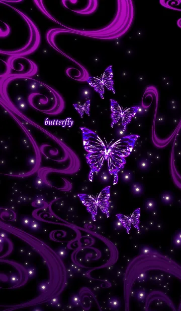 [LINE着せ替え] Butterfly/gothicの画像1