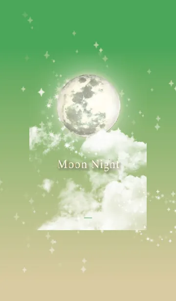 [LINE着せ替え] 緑 : 幸運の月夜の画像1