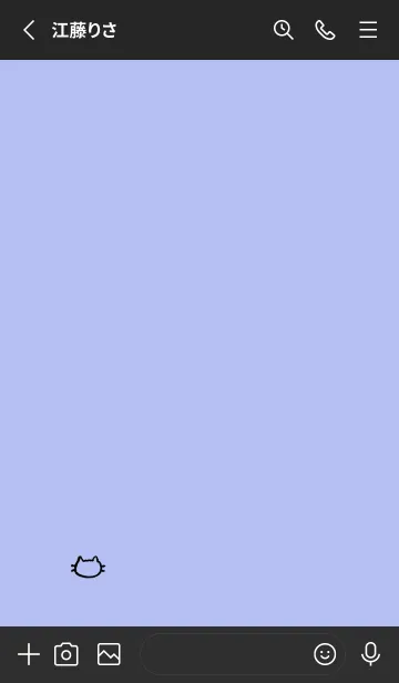 [LINE着せ替え] 落書きにゃん(ブラック3-08)の画像2