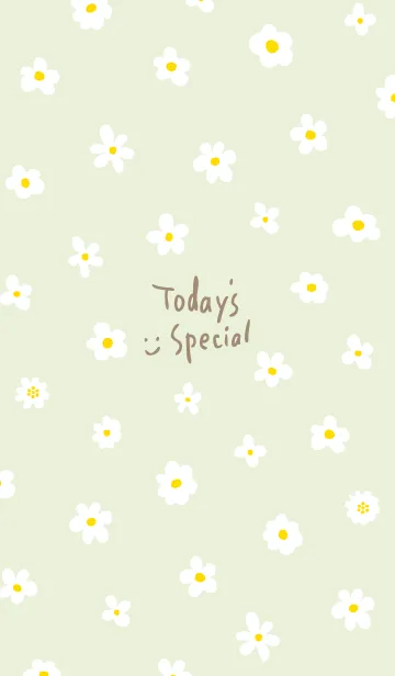 [LINE着せ替え] かわいい白い小花柄25の画像1