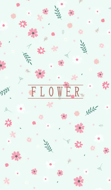 [LINE着せ替え] MANY FLOWERS GREEN 7の画像1