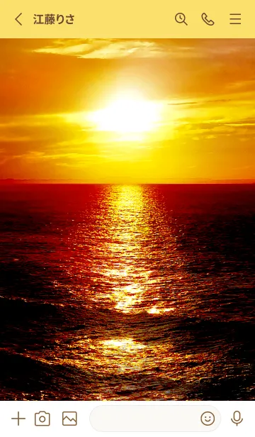 [LINE着せ替え] ＊運気最強＊太陽の浄化 Gold2の画像2