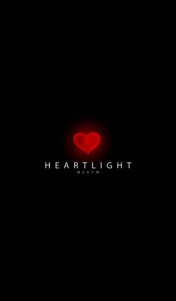 [LINE着せ替え] HEART LIGHT-BLACK 2の画像1