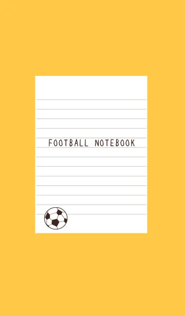 [LINE着せ替え] FOOTBALL NOTEBOOK/オレンジの画像1