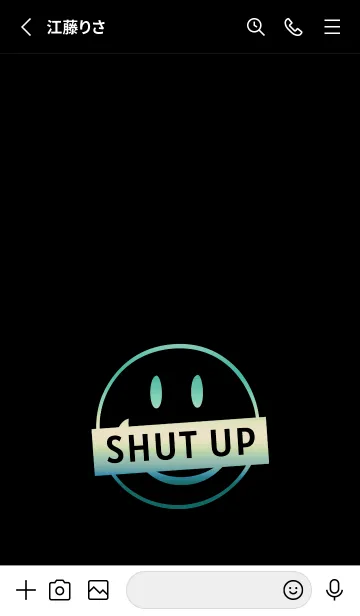 [LINE着せ替え] スマイル グラデーション 183の画像2