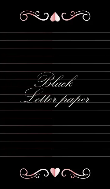 [LINE着せ替え] Black Letter paper *GLOSSYPINK 20*の画像1