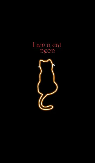 [LINE着せ替え] I am a cat neon 51の画像1