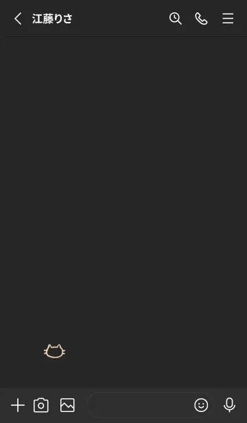 [LINE着せ替え] 落書きにゃん(ブラック4-02)の画像2