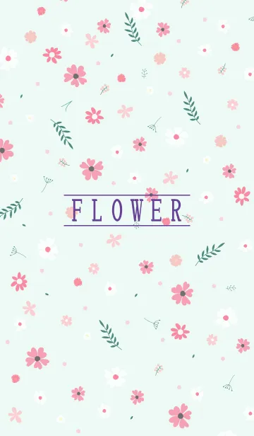 [LINE着せ替え] MANY FLOWERS GREEN 8の画像1