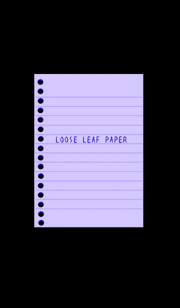 [LINE着せ替え] カラールーズリーフ/パープル/ブラックの画像1