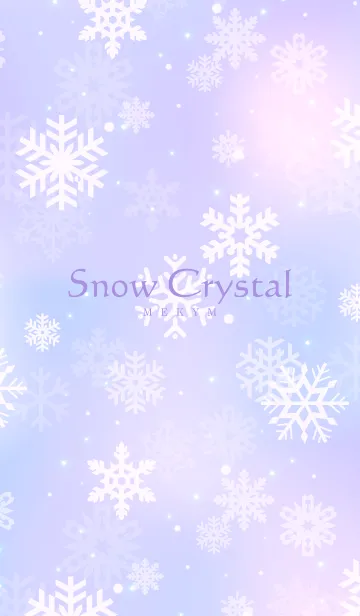 [LINE着せ替え] Snow Crystal-PURPLE.MEKYM 4の画像1