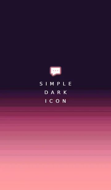 [LINE着せ替え] シンプル ダーク アイコン 73の画像1