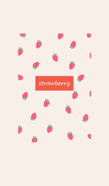 [LINE着せ替え] strawberry_pattern (red2)の画像1