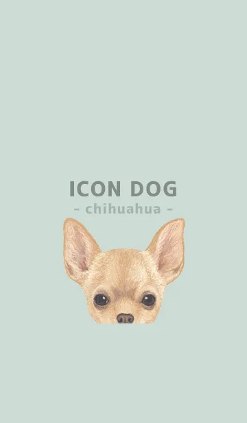 [LINE着せ替え] ICON DOG - チワワ - PASTEL GR/06の画像1