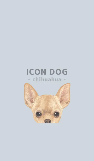 [LINE着せ替え] ICON DOG - チワワ - PASTEL BL/06の画像1