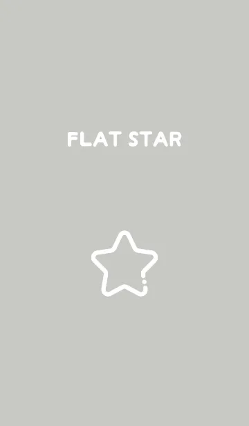 [LINE着せ替え] FLAT STAR / Pearl Greyの画像1