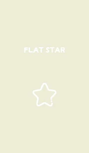 [LINE着せ替え] FLAT STAR / Parchmentの画像1