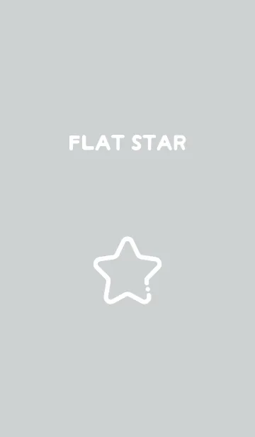[LINE着せ替え] FLAT STAR / Sky Greyの画像1