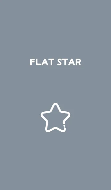 [LINE着せ替え] FLAT STAR / Fog Blueの画像1