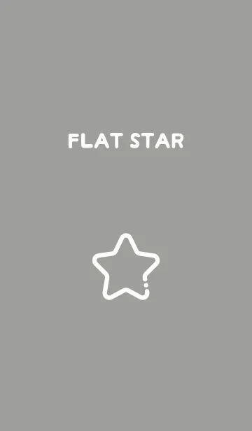 [LINE着せ替え] FLAT STAR / Ash Greyの画像1