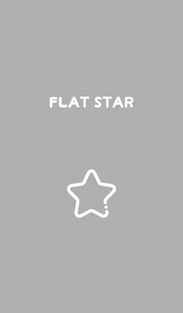 [LINE着せ替え] FLAT STAR / Silver Greyの画像1