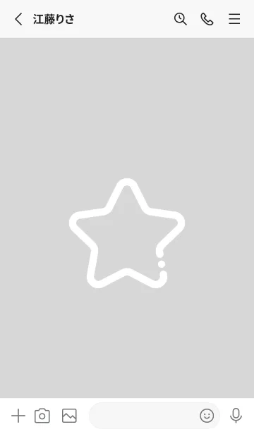 [LINE着せ替え] FLAT STAR / Silver Greyの画像2