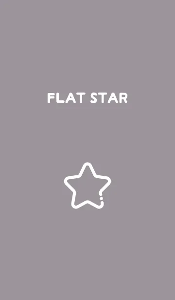 [LINE着せ替え] FLAT STAR / Dove Greyの画像1